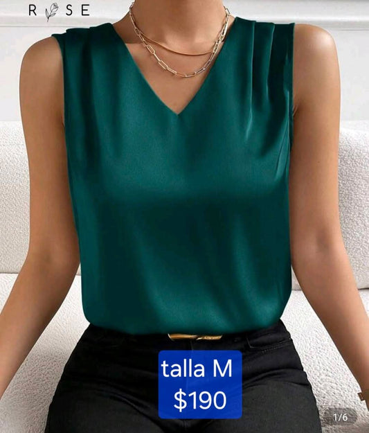 Blusa sin manga para dama