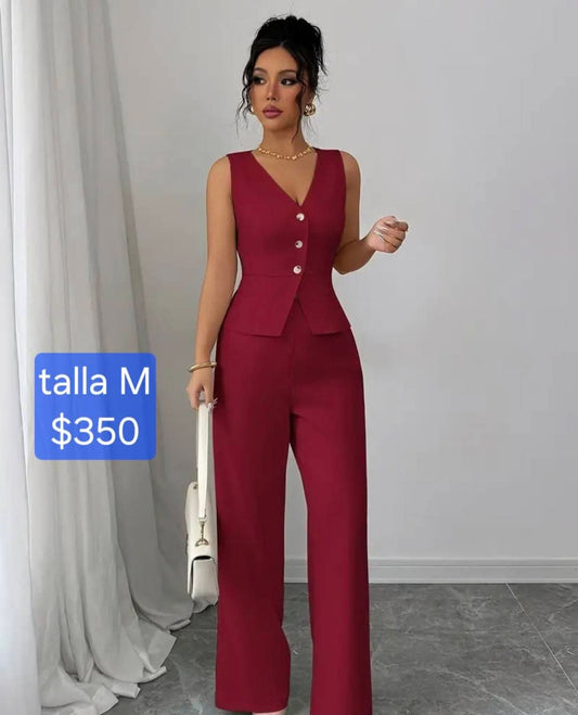 Conjunto dama chaleco - pantalon
