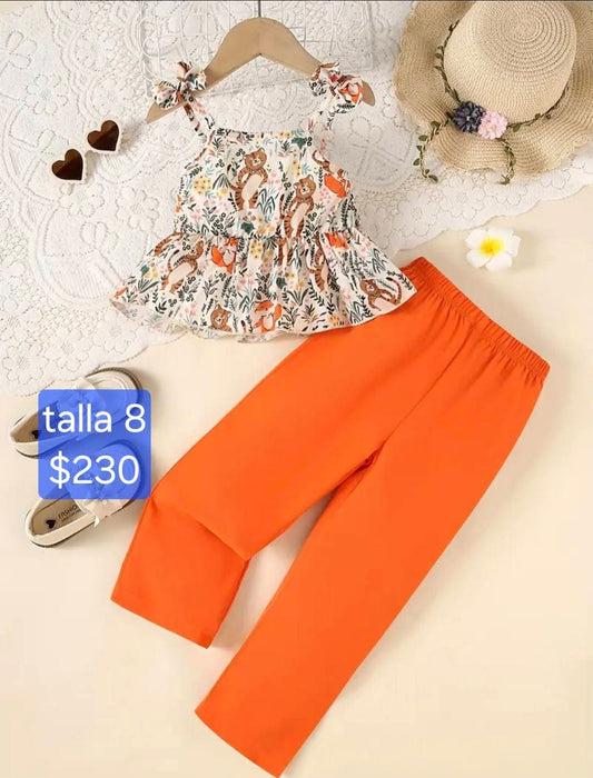Conjunto niña tirantes